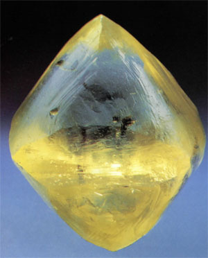 Le diamant dit Oppenheimer. cristal de 253.7 carats. Afrique du Sud.